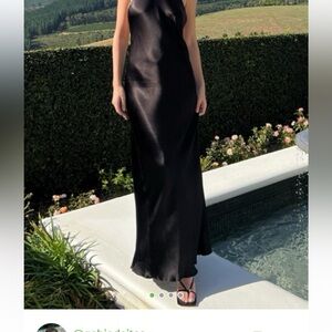 Shona Joy black backless dress